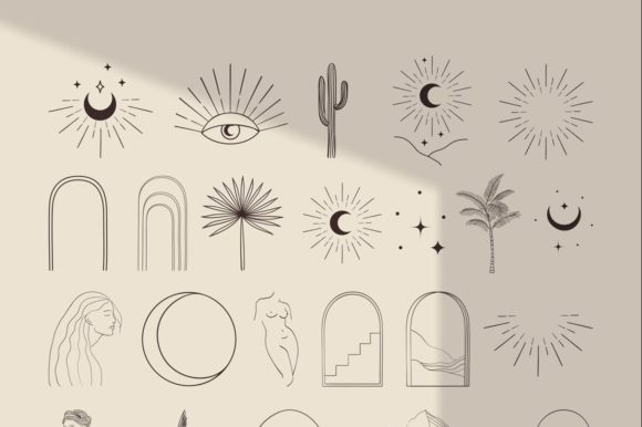 Download Bohemian Modern Arch Logo Elements. Blog - Logo Collection