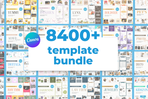 Download 8400+ Social Media Canva Template Bundle - Social media Collection