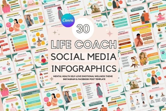 Download Life Coach Social Media Post Templates - Premium Resources
